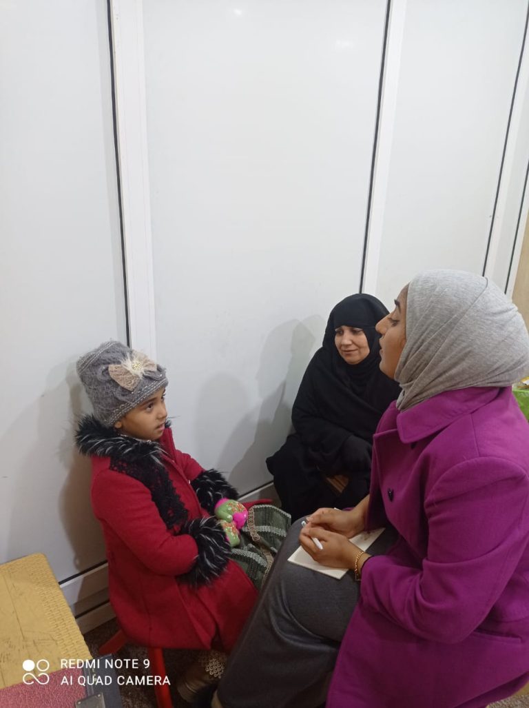 Therapy for Sara, a young girl with disabilities, funded by your generosity.